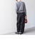 《予約》〈洗濯機可能〉微起毛 カーブ イージー パンツ◆