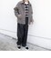 PURE WOOL MELTON リラックス ジップアップ ブルゾン◆