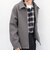 PURE WOOL MELTON リラックス ジップアップ ブルゾン◆