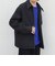 PURE WOOL MELTON リラックス ジップアップ ブルゾン◆