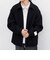 PURE WOOL MELTON リラックス ジップアップ ブルゾン◆