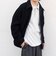 PURE WOOL MELTON リラックス ジップアップ ブルゾン◆