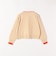 《予約》〈手洗い可能〉配色 レイヤードライク クルーネック ポケット ニット カーディガン
