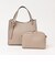 ポシェット付き バックル スクエア 2way ショルダー トート バッグ