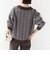 《予約》【WEB限定】〈手洗い可能〉モール ジャカード 配色 ポロ ニット
