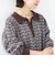 《予約》【WEB限定】〈手洗い可能〉モール ジャカード 配色 ポロ ニット