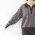 《予約》【WEB限定】〈手洗い可能〉モール ジャカード 配色 ポロ ニット