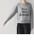 《予約》〈手洗い可能〉スウェット ライク サガラ ロゴ ニット◆