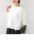 《予約》【WEB限定】〈洗濯機可能〉オーガニックコットン フリル ロングスリーブ TEE