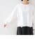 《予約》【WEB限定】〈洗濯機可能〉オーガニックコットン フリル ロングスリーブ TEE