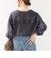 《予約》【WEB限定】〈洗濯機可能〉オーガニックコットン フリル ロングスリーブ TEE