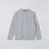 【WEB限定】ダブル ニット ビズ ネック ロングスリーブ Tシャツ
