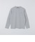 【WEB限定】ダブル ニット ビズ ネック ロングスリーブ Tシャツ