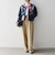 bon_meur:〈洗濯機可能〉フラワー 刺繍 ノーカラー ジャケット