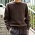 〈洗濯機可能〉ソリッド コットン カシミヤ クルーネック 26AW