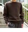 〈洗濯機可能〉ソリッド コットン カシミヤ クルーネック 26AW
