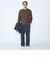 〈洗濯機可能〉ソリッド コットン カシミヤ クルーネック 26AW