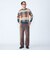 〈洗濯機可能〉チェック コットンカシミヤ クルーネック 26AW