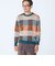 〈洗濯機可能〉チェック コットンカシミヤ クルーネック 26AW