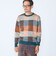〈洗濯機可能〉チェック コットンカシミヤ クルーネック 26AW