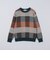〈洗濯機可能〉チェック コットンカシミヤ クルーネック 26AW