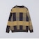〈洗濯機可能〉チェック コットンカシミヤ クルーネック 26AW