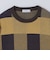 〈洗濯機可能〉チェック コットンカシミヤ クルーネック 26AW