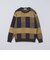 〈洗濯機可能〉チェック コットンカシミヤ クルーネック 26AW