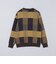 〈洗濯機可能〉チェック コットンカシミヤ クルーネック 26AW