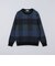 〈洗濯機可能〉チェック コットンカシミヤ クルーネック 26AW