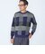 〈洗濯機可能〉チェック コットンカシミヤ クルーネック 26AW