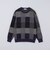 〈洗濯機可能〉チェック コットンカシミヤ クルーネック 26AW
