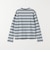 LACOSTE:〈洗濯機可能〉マルチ ボーダーロングスリーブ TEE