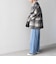 〈手洗い可能〉ループ ジャージー ボタン ノーカラーコート◇