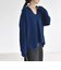 《予約》〈手洗い可能〉AQUA カシミヤ ミックス アゼ スキッパー ポロ ニット