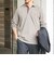【WEB限定】〈吸水速乾・手洗い可能〉シャンブレー レギュラー ロングスリーブ ポロシャツ