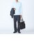 【WEB限定】〈吸水速乾・手洗い可能〉シャンブレー レギュラー ロングスリーブ ポロシャツ