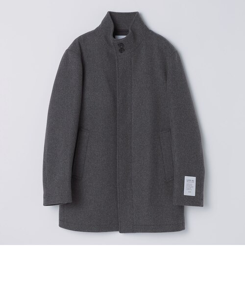SHIPS スーパー140'S 100%WOOL メルトン スタンドカラーコート スーパー 140's ウール シルク スタンドカラー コート｜シップスの通販