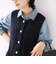 【SHIPS別注】TORRAZZO DONNA:〈手洗い可能〉ペプラム ニット ジレ