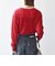 〈手洗い可能〉ループ ジャカード リブ ニット プルオーバー