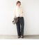 《予約》〈手洗い可能〉ソフト 裏起毛 ドロスト タック パンツ