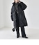 《予約》【別注】TAION:〈手洗い可能〉キルティング 2way フード ドロスト ダウン コート