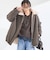 《予約》リバーシブル 中綿 フェイクファー アウター◆