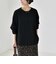 〈手洗い可能〉ツイードライク ジャージー コクーン プルオーバー