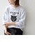 【SHIPS any別注】THE KNiTS:〈洗濯機可能〉ロゴ プリント スウェット 26AW 2
