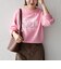 【SHIPS any別注】THE KNiTS:〈洗濯機可能〉ロゴ プリント スウェット 26AW 2
