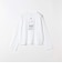 TRICOMER:〈洗濯機可能〉ロゴ プリント ロングスリーブ TEE