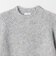 〈手洗い可能〉カラー ネップ バック スリット ニット プルオーバー