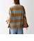 〈洗濯機可能〉ワイド ボーダー ボートネック TEE