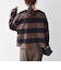 〈洗濯機可能〉ワイド ボーダー ボートネック TEE